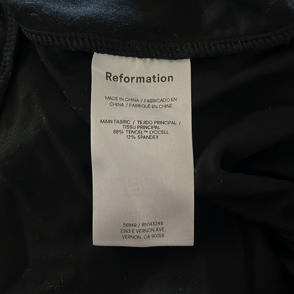 NEW Reformation Pavia Knit Dress Black Size Small - Picture 9 of 9
